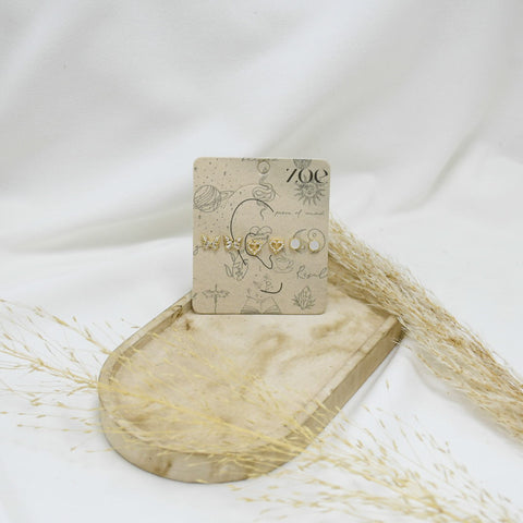 SET DE ARETES XXX