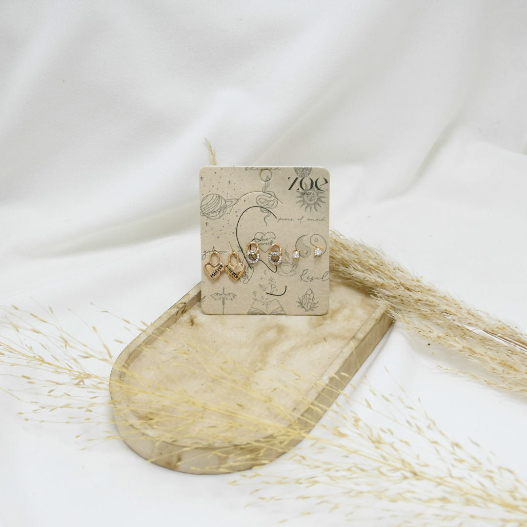 SET DE ARETES XVIII