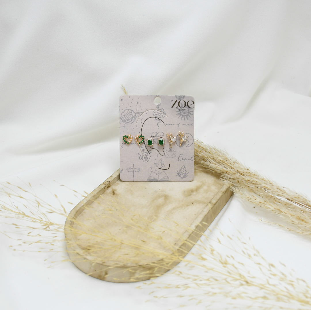 SET DE ARETES XXIII