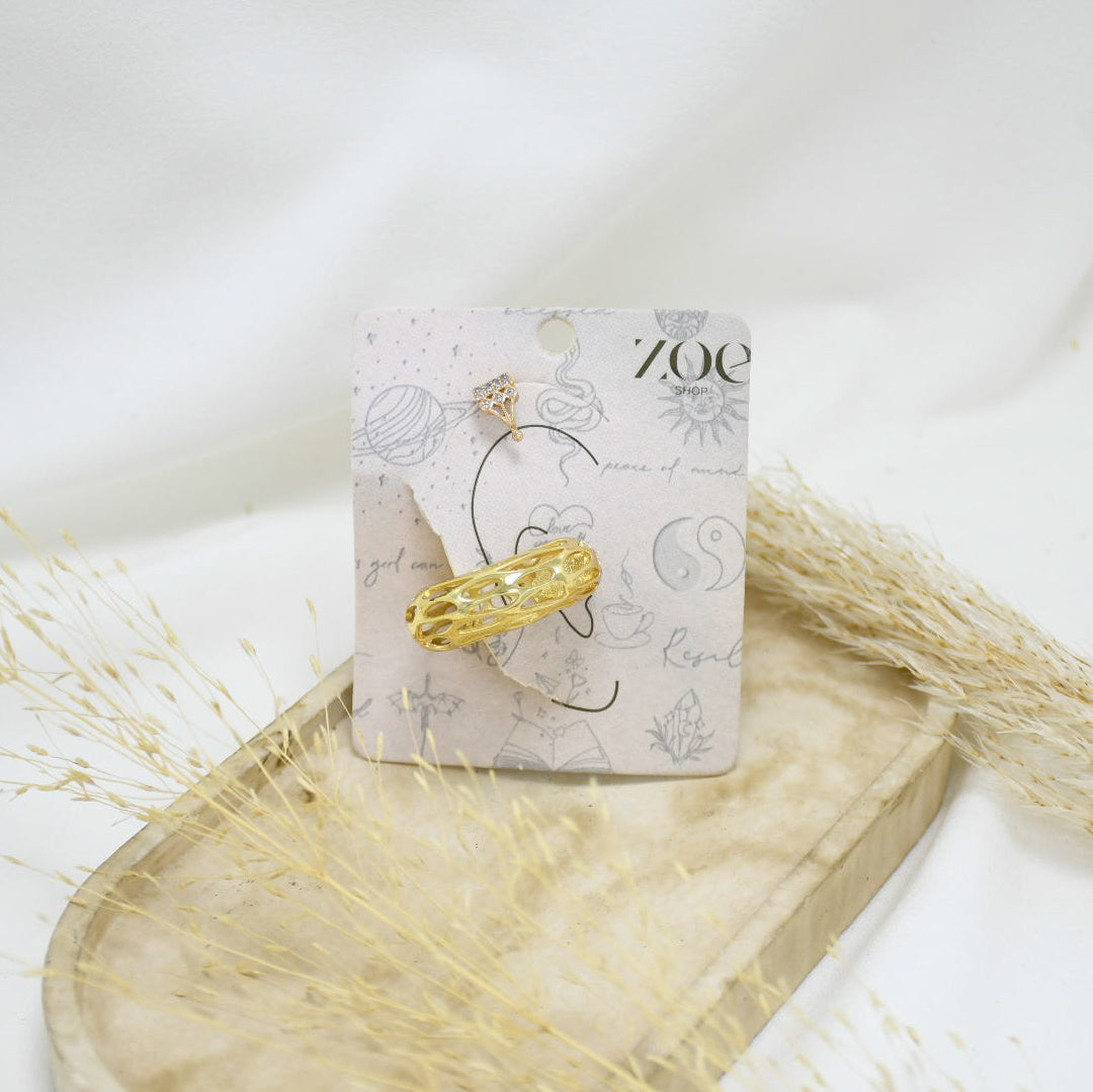SET DE EARCUFF GOLD RUTH