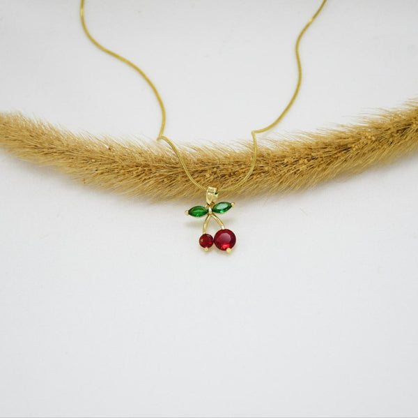 COLLAR GOLD CEREZA