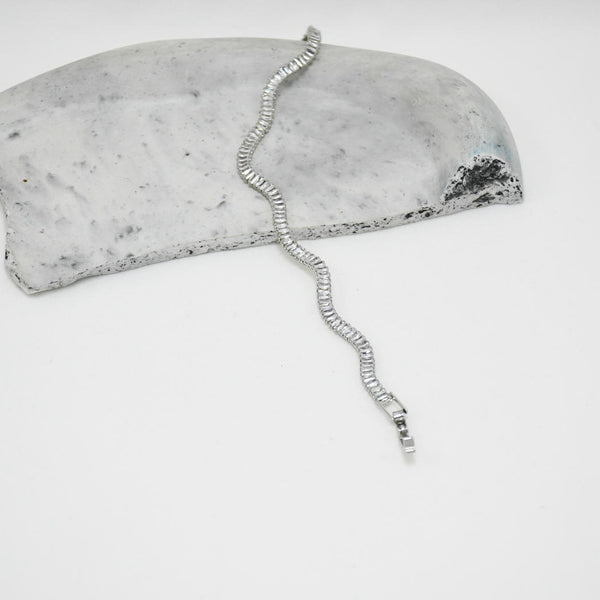 PULSERA SILVER TENNIS MELANY