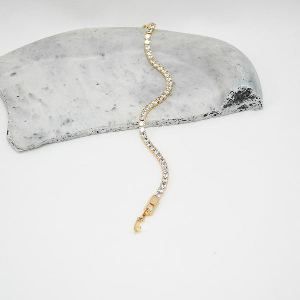 PULSERA GOLD TENNIS MAGGIE