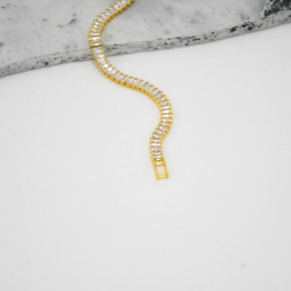 PULSERA GOLD TENNIS RAVEN