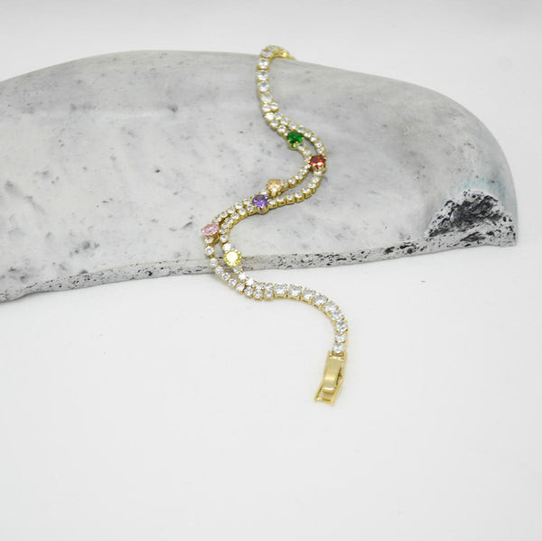 PULSERA GOLD TENNIS DARINKA