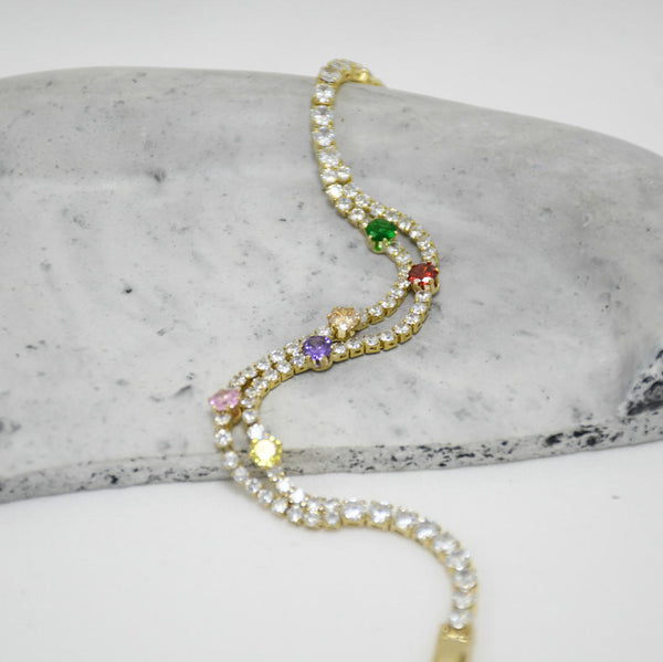 PULSERA GOLD TENNIS DARINKA