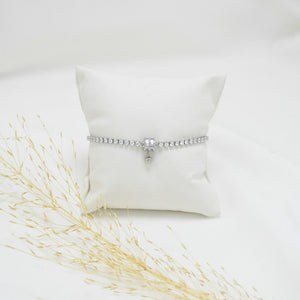 PULSERA REGULABLE SILVER ROSA