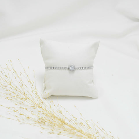 PULSERA REGULABLE SILVER CUBE