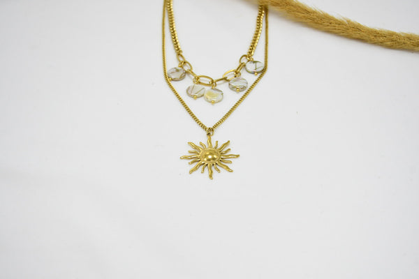 COLLAR GOLD CHUNKY SILVANA