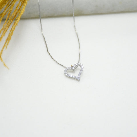 CADENA SILVER CORAZÓN VANIA