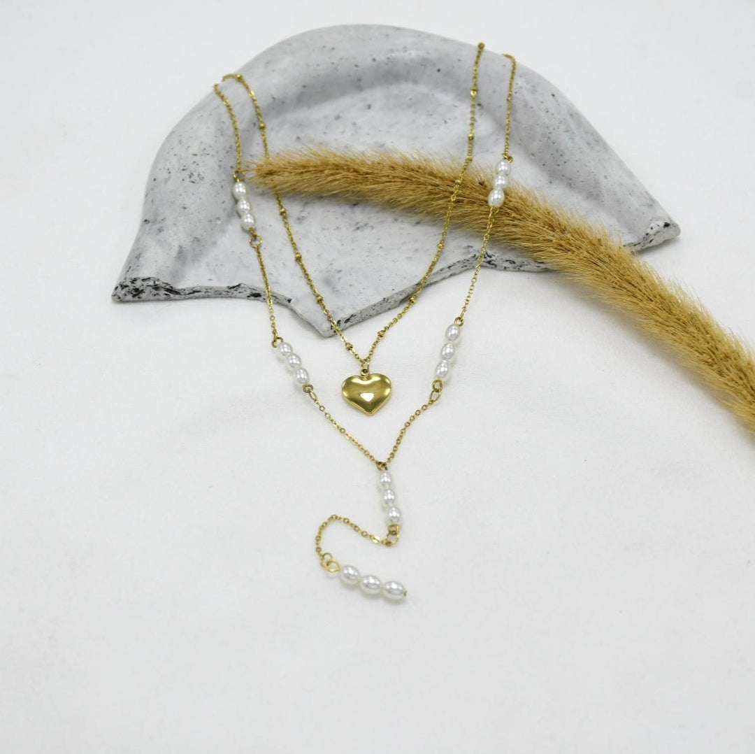 SET DE CADENAS *2 GOLD LOVE