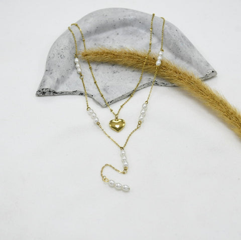 SET DE CADENAS *2 GOLD LOVE