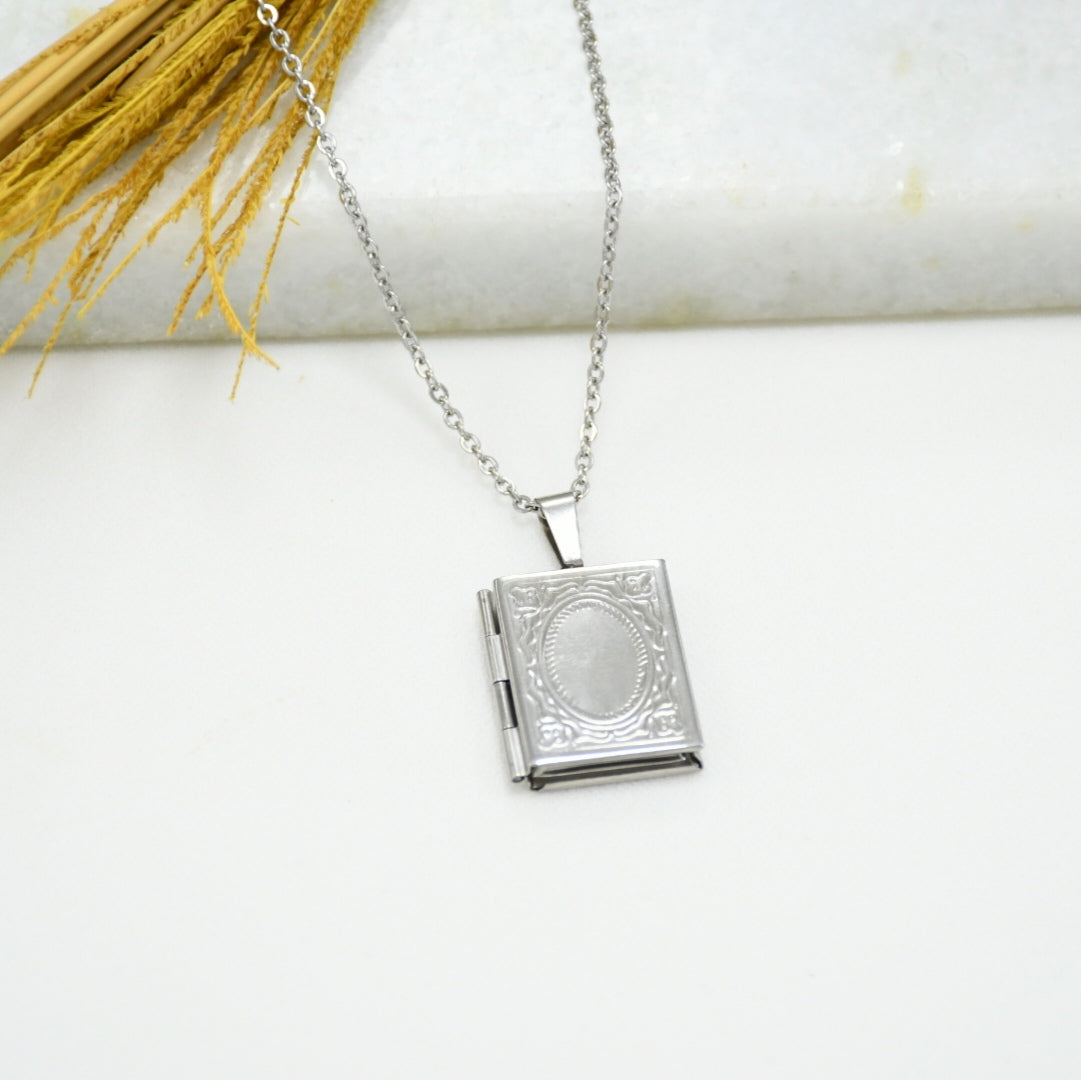 CADENA RELICARIO SILVER