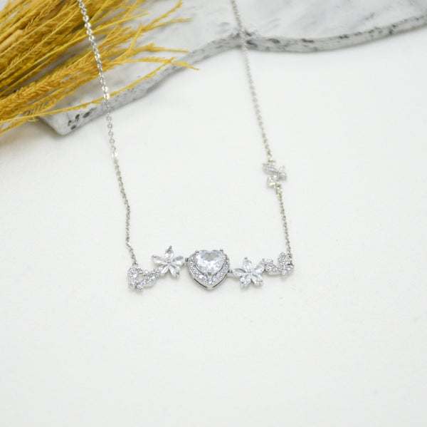 CADENA SILVER CORAZÓN XS