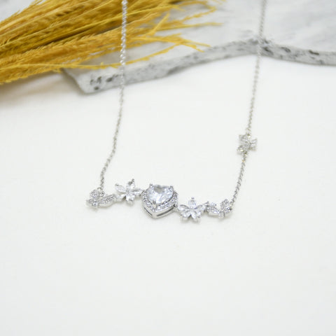 CADENA SILVER CORAZÓN XS