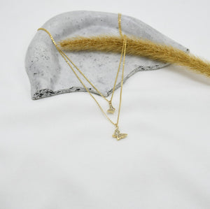 SET DE CADENAS *2 GOLD BUTTERFLY II