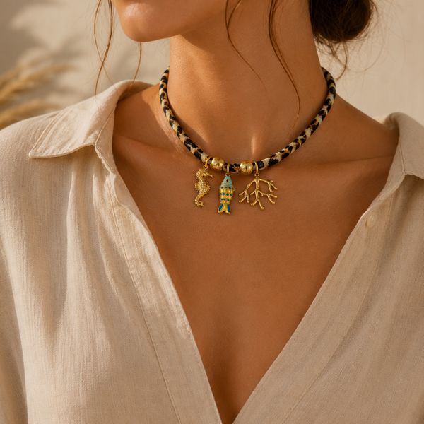 COLLAR GOLD CHUNKY XIMENA