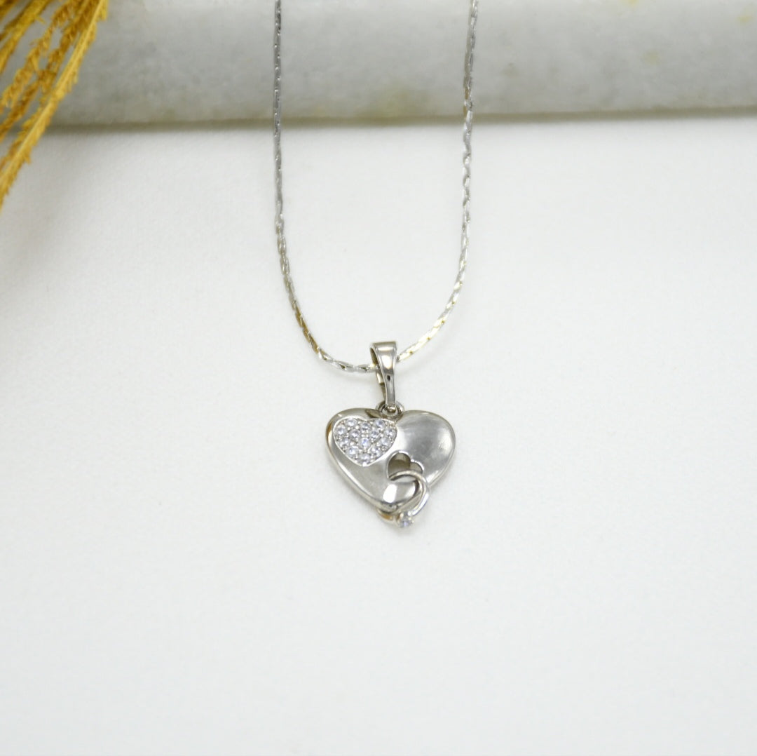 CADENA SILVER CORAZÓN FERNANDA