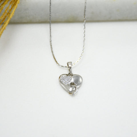 CADENA SILVER CORAZÓN FERNANDA