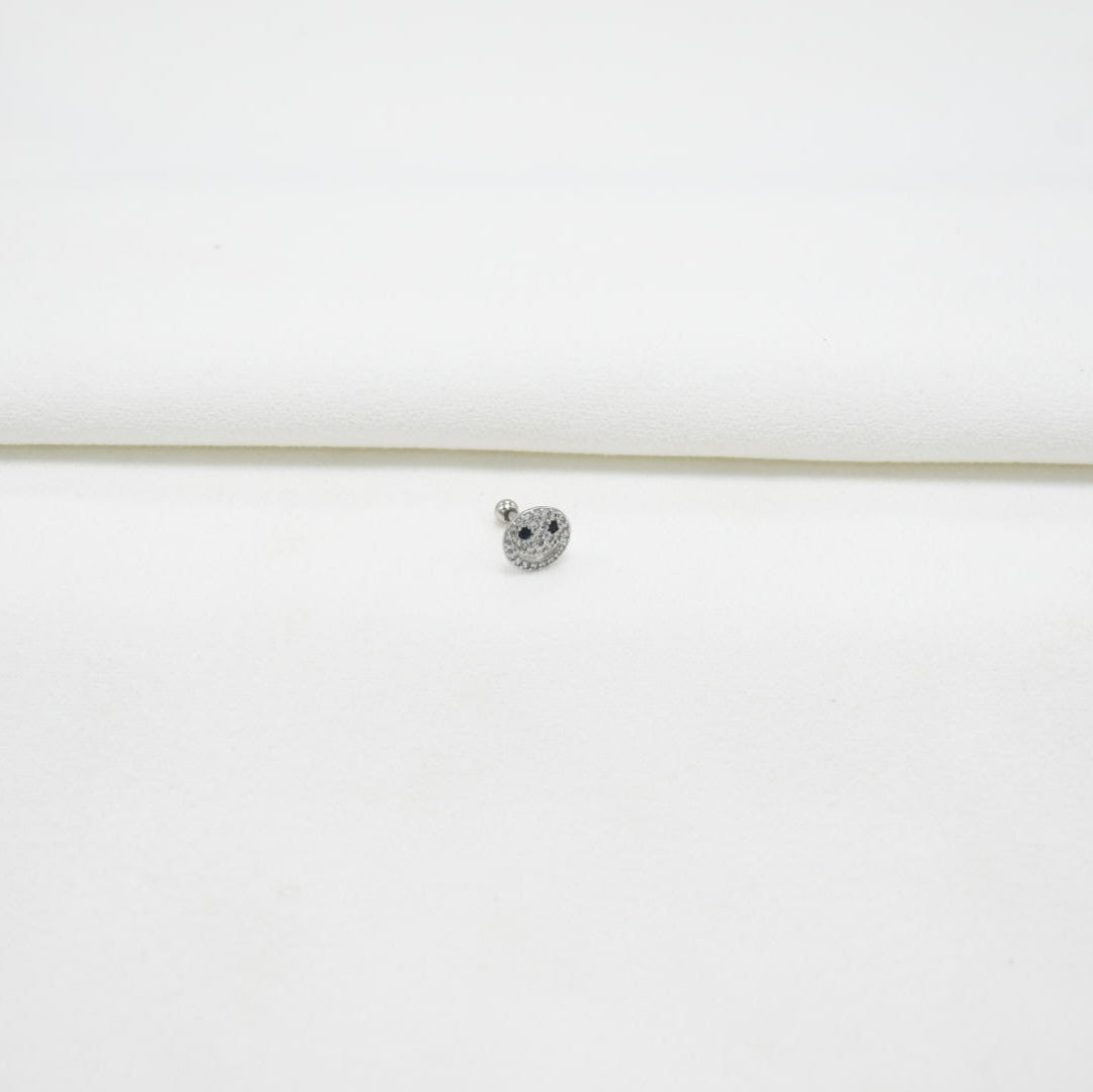 PIERCING SILVER STAR FACE