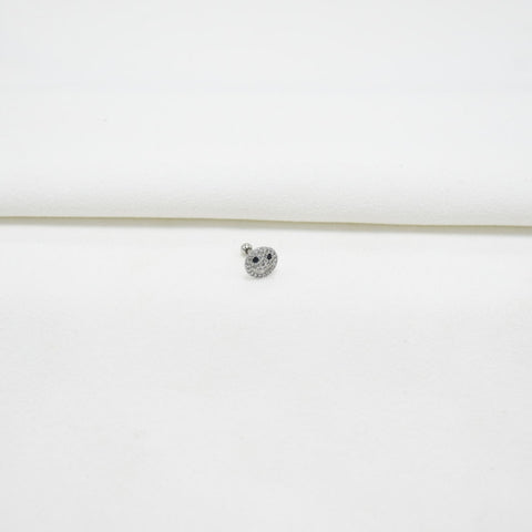 PIERCING SILVER STAR FACE