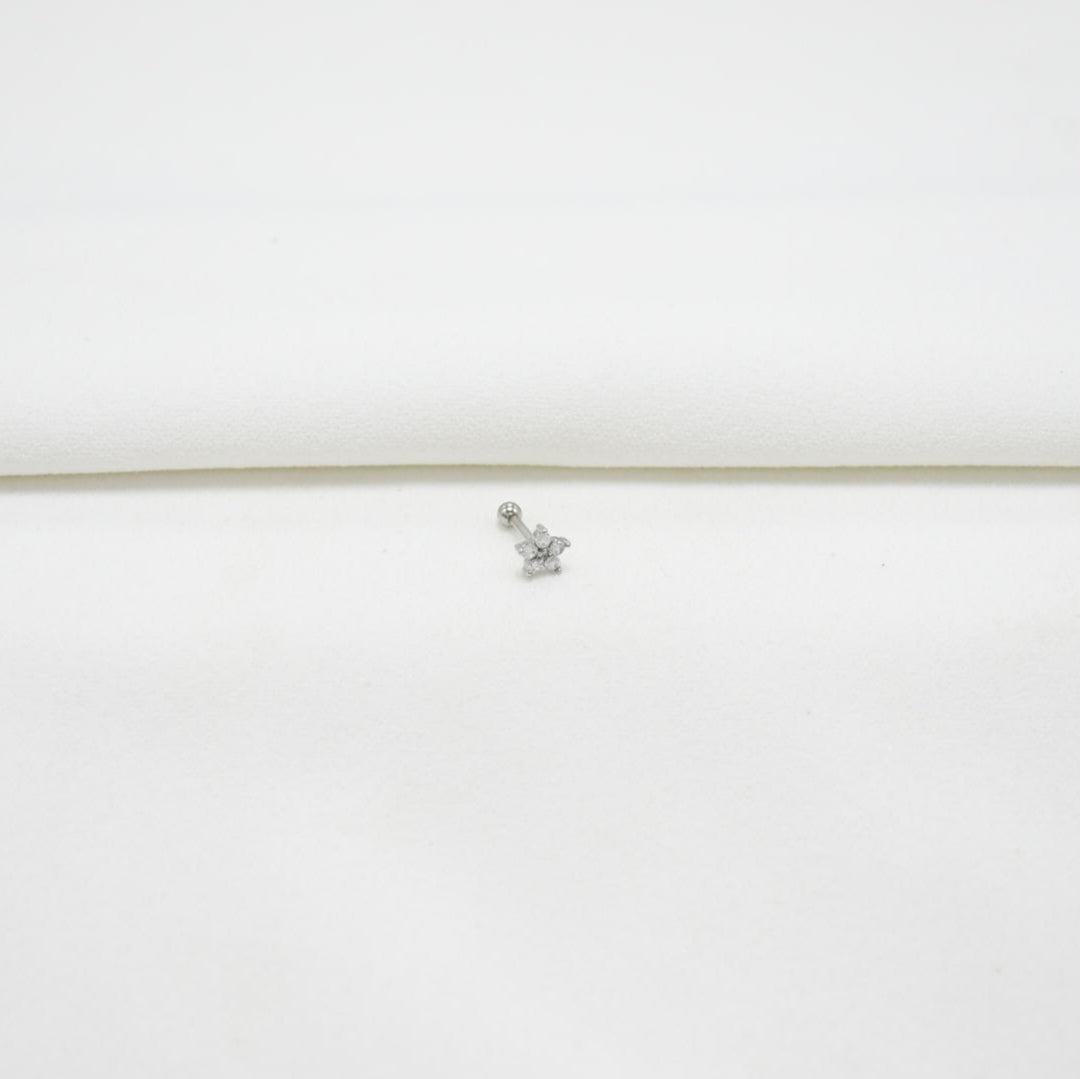 PIERCING SILVER FLOR