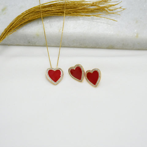 CADENA + ARETES GRICELLY GOLD
