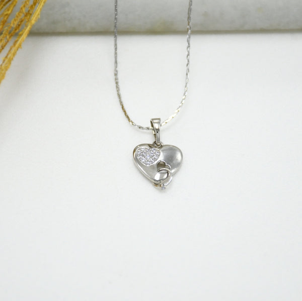 CADENA SILVER CORAZÓN FERNANDA